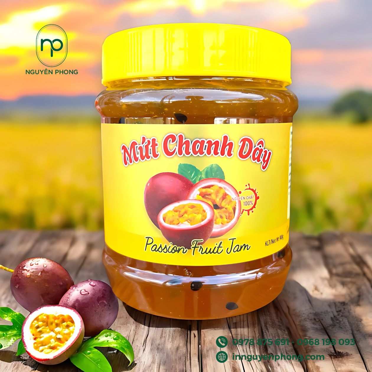 Tem nhãn sản phẩm chanh dây